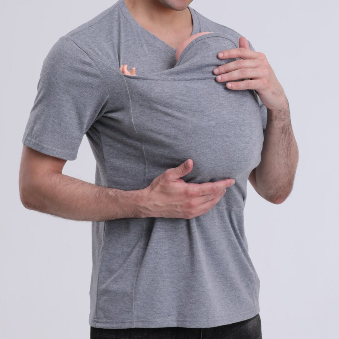 Men's Summer And Autumn Soft And Thick Multifunctional Clothes, Baby Comfort Shirt, T-shirt